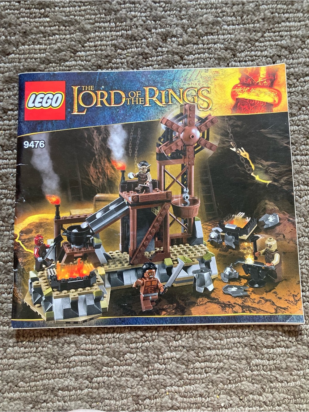 LEGO 9476 Manual ONLY LoTR Orc Forge Lord of the Rings Instruction Book Booklet - Picture 1 of 1